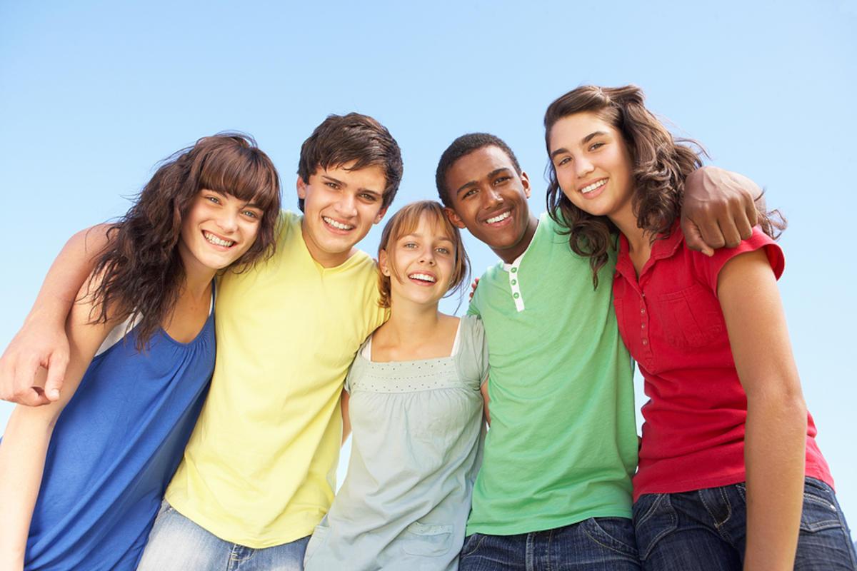 A group of young people.