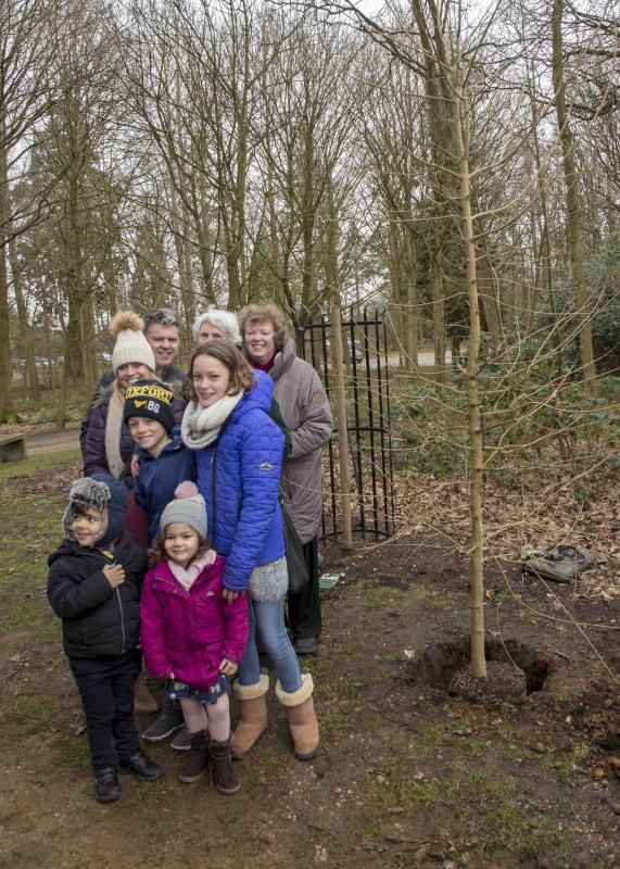 Tree planting in memory of Ron Piggott - The Family