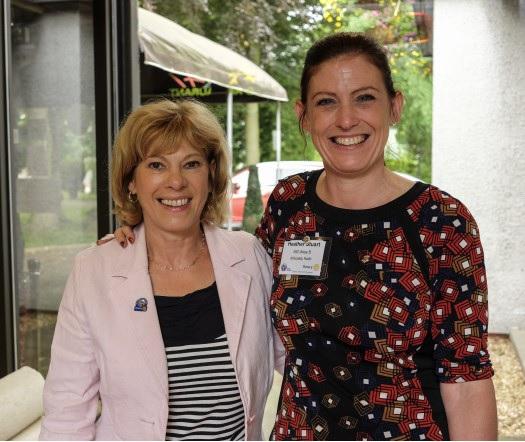 Assistant Governor Heather Stuart with Incoming President Anne