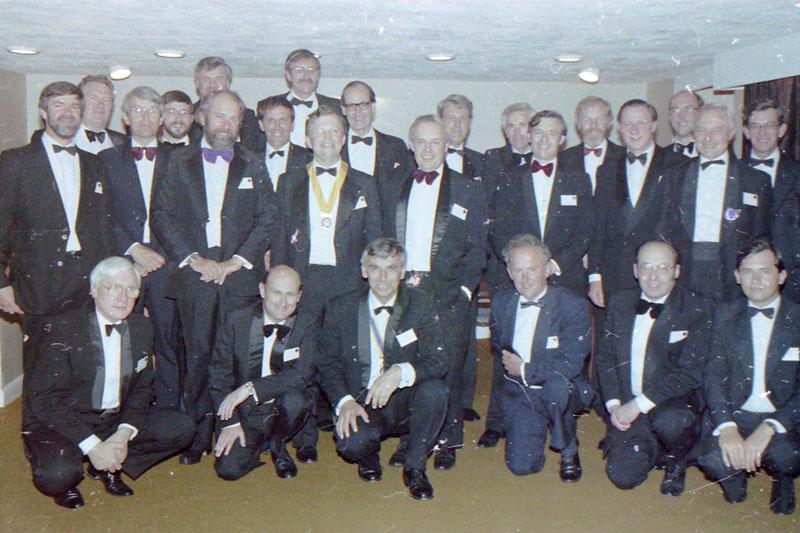 Founder members of Kingsbridge Estuary Rotary Club