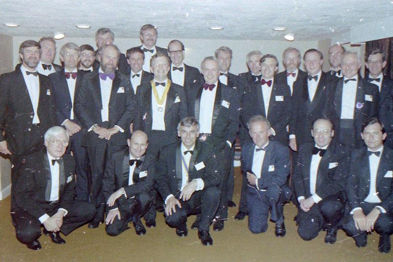 Founder members of Kingsbridge Estuary Rotary Club