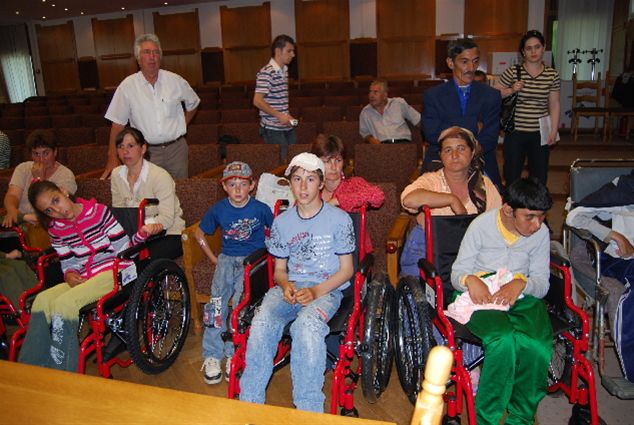 Wheelchair Distribution in Romania - Bewdley Rotary