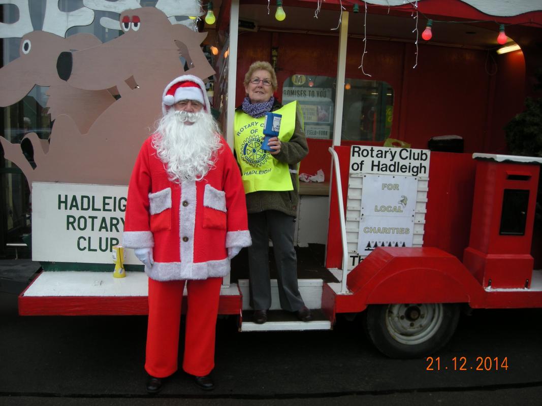 Father Christmas and the float