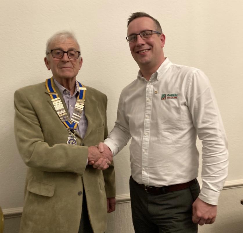 Yet another new Rotarian  - 