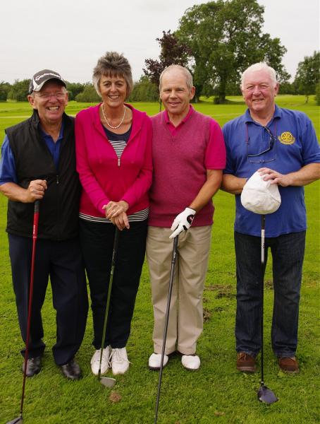 Annual Club Golf Day - Richard Hunt and Bernard Aslett discuss tactics