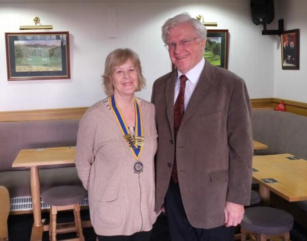 John Minhinick (past President of RIBI) with President Margaret