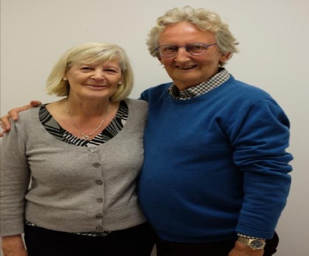 Rotarian Bill Mclellan with Rotarian Margaret Nethery