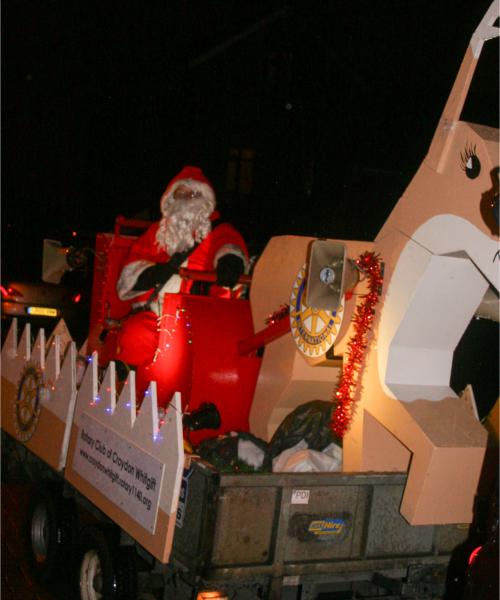 Santa on his Sleigh