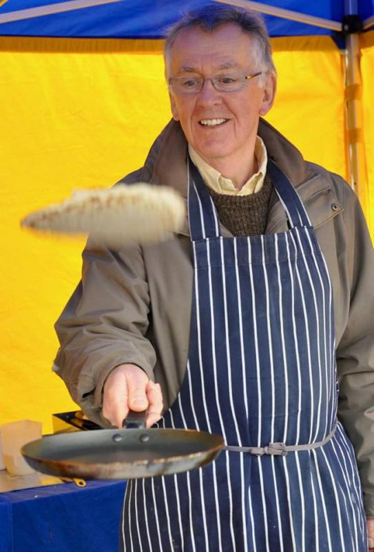 Hitchin Priory Annual Pancake Festival 2017 - Ready, steady, now toss!