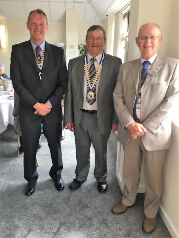 Rotary President Phil with Probus presidents Jim and Philip
