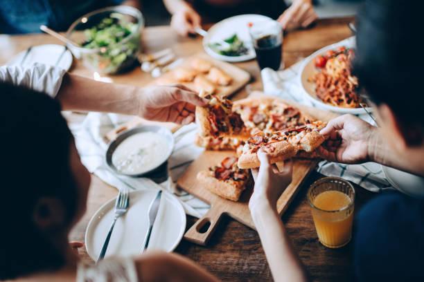 Enjoying a meal