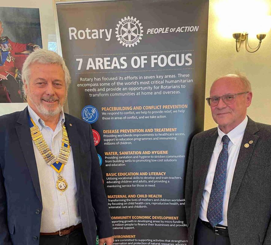 President Mike and Stephen Ellis