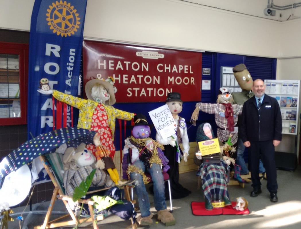 Scarecrows Invade Heaton Chapel Station - 
