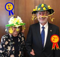 Winners of Easter hat competition.