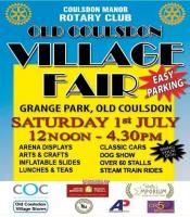OLD COULSDON VILLAGE FAIR
THE 2025 FAIR IS ON SATURDAY 12th JULY