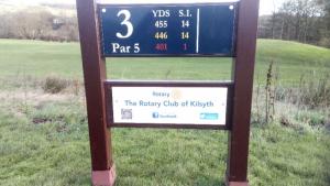 We're sponsoring a hole at Kilsyth Golf Club