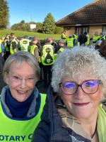 President Rhona nad Secretary Lorna helped to marshal the event.