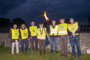 Wensleydale Rotary provide marshals for Jubilee Beacon at Leyburn