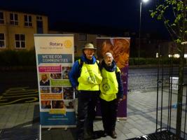 Ron and Pat at the start of their walk