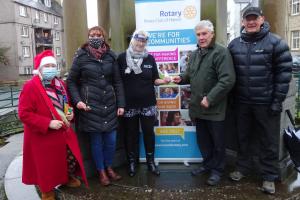 Presentation of Cheques to Local Groups