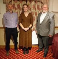 President Hywel with Cathryn and Alwyn