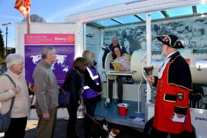 Purple4Polio at Clitheroe Market!