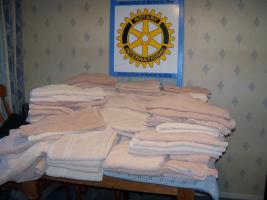 Donation of towels to the NOAH Welfare Centre