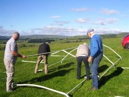 building tent