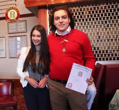 Rotaract President Fedor Pankratov