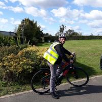 Steve, ready to start his charity bike ride