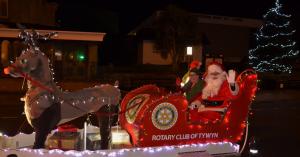 Santa on his rounds