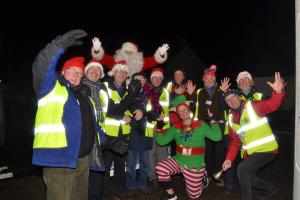 Santa Collection at Kippielaw & Pathead, thanking to everyone who donated money we raised £466 for Midlothian Young Carers and other Rotary Charities HO HO HO!