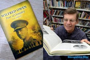 Dave Andrews and his latest book "Wilfred Owen - Poet of Oswestry"