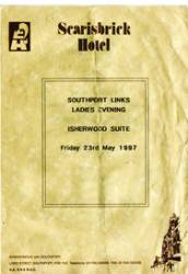 Ladies Night 1997 was held at The Scarisbrick Hotel, Lord Street Southport