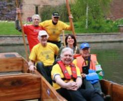 The Mayor of Cambridge encouraging the intrepid travellers!