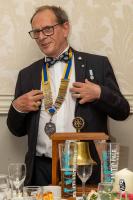 President Steve address the audience at Weston Hall Hotel