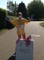 Myles runs the 2.6 miles Sunday 26th April 2020