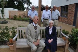 Benches for Teddington Memorial Hospital gardens 4 August 2010