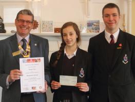 Rotary Club of Seaford Receives a Donation from Newlands School