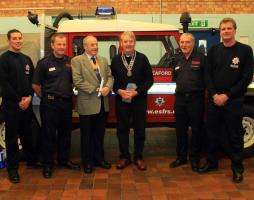 Fire Fighters Donate to Rotary Club of Seaford