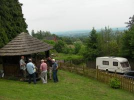 Frugal lunch at Paul Barrett's home - and a surprise award....