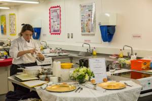 Emma Preisig with two of her awards as Young Chef of the Year.