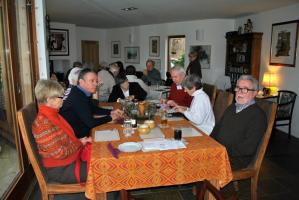 12.30 for 1 pm Curry lunch at the Smith's 