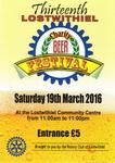 This programme, together with a commemorative one pint beer glass, was presented to everyone attending the 2016 (13th) Lostwithiel Charity Beer Festival on Saturday 19th March 2016.