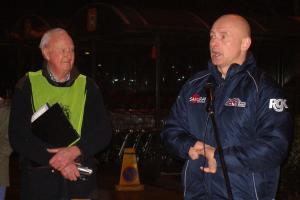 Mike Jones (L) with Mark Fosbrook