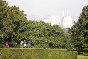 The view towards London from the Dulwich and Sydenham Golf Club