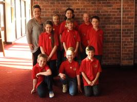 Rotakids with teacher Amy Barton