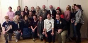 Evening meeting. Canadian Students; Vote = Pres Bill Rowell; Cashier = Peter Hodgson