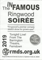 The Infamous Ringwood Soiree - a musical comedy sketch show strictly for grown ups!