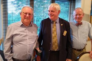 Andrew Mitchell introduces Simon Bamforth to President Simon